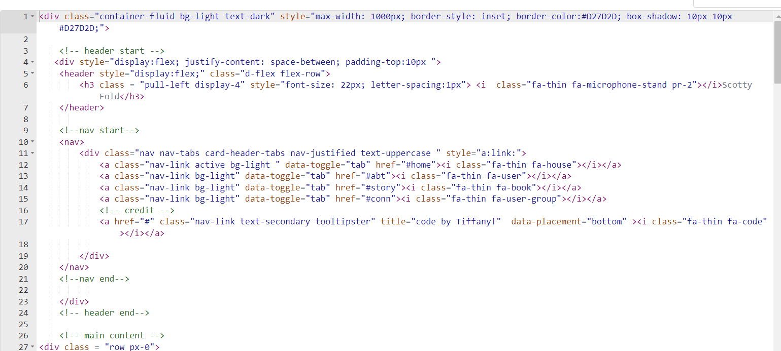 lines of code on Toyhouse